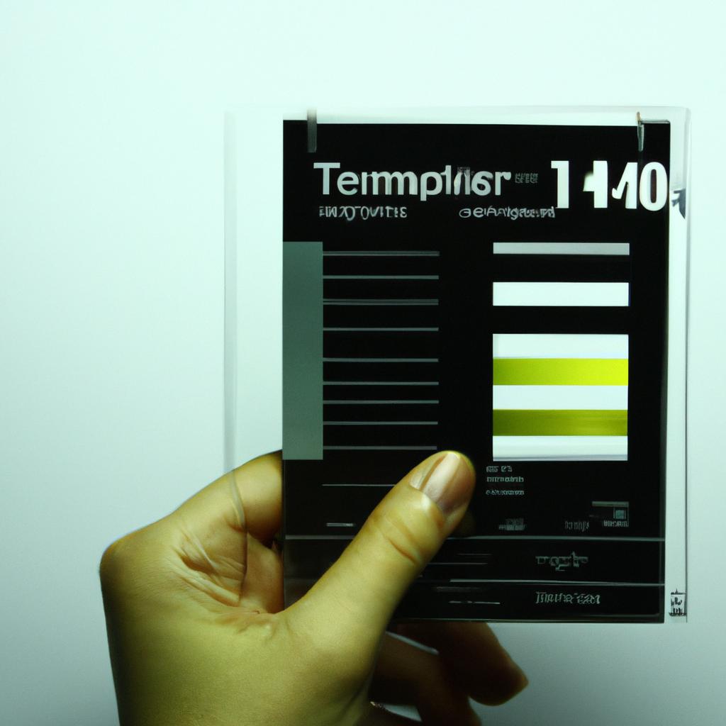 Person holding color temperature chart